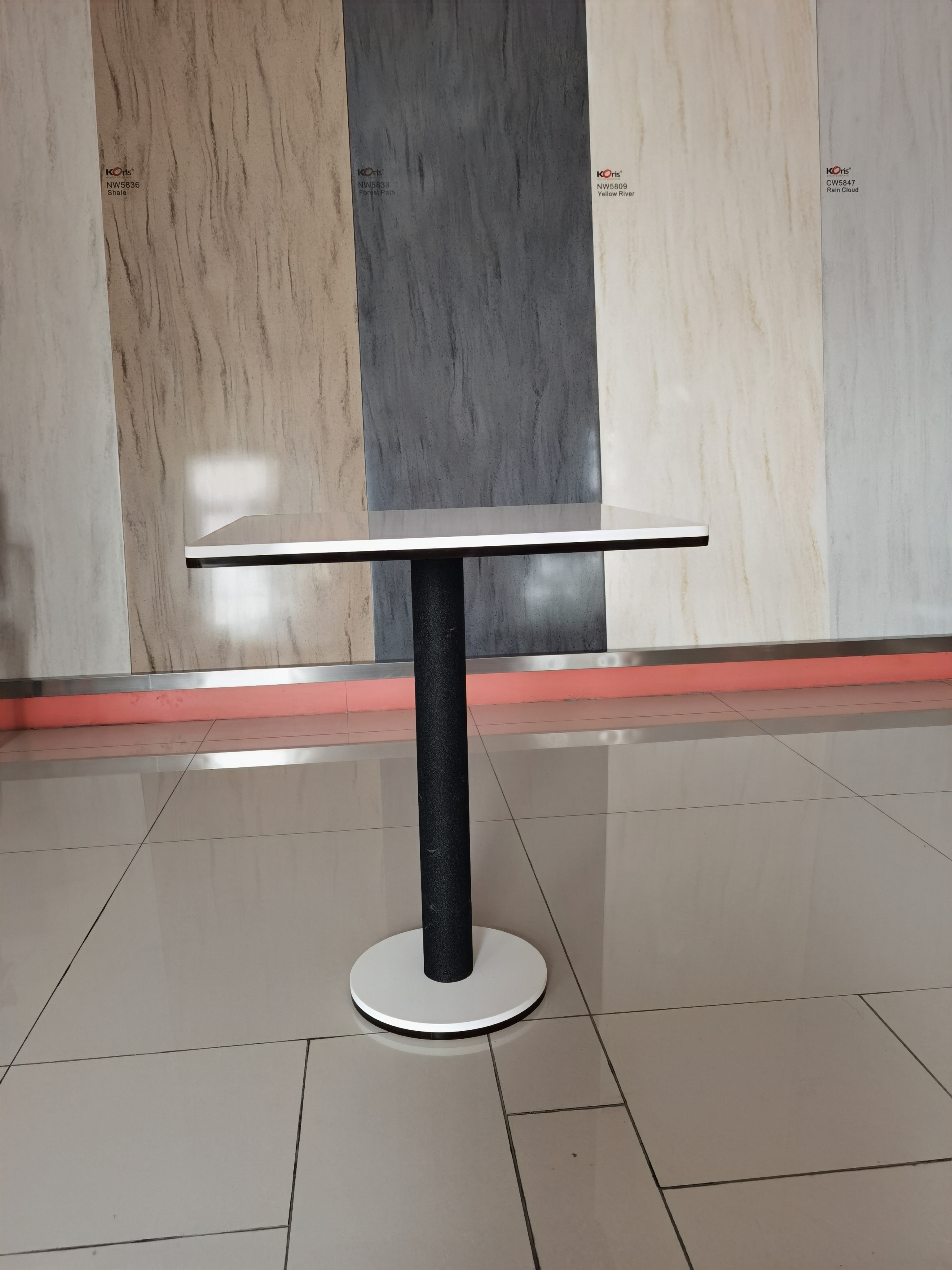 Encimera de piedra acrílica compuesta de superficie sólida de mesa de restaurante 