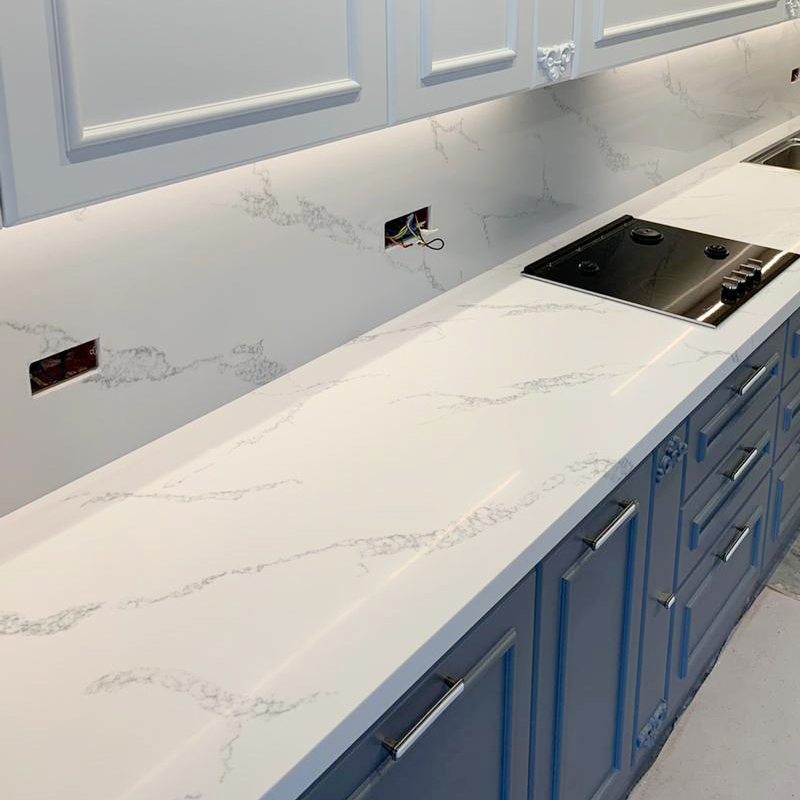Customize Samsung Colors Bathroom Acrylic Solid Surface Gray Granite Sheet 