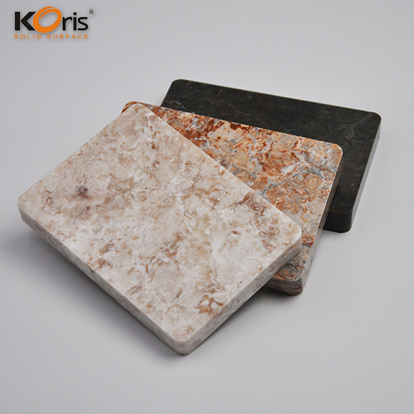 Tablero de mesa blanco glaciar Superficie sólida acrílica