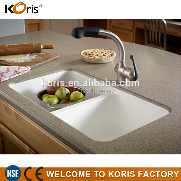 Fregadero de cocina de material acrílico de diseño de moda