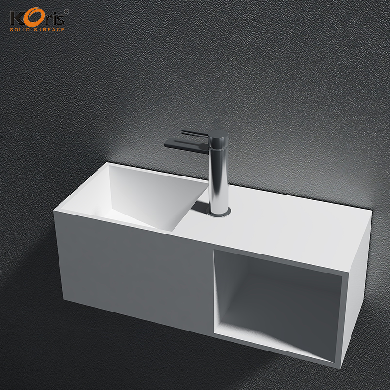 Fregadero de acrílico Fregadero de baño de superficie sólida