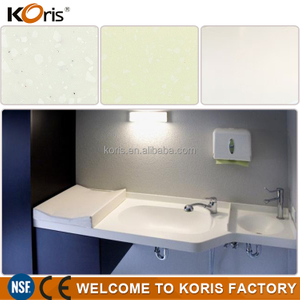 Acrílico de superficie sólida S Lowes Tocador de baño con lavabo