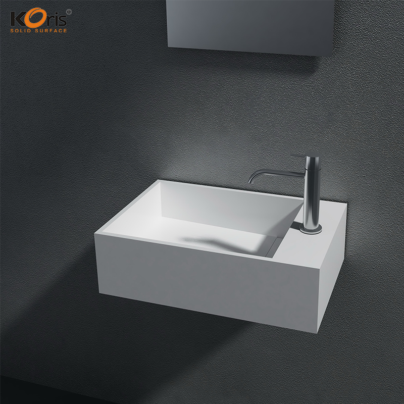 Fregadero de acrílico Fregadero de baño de superficie sólida