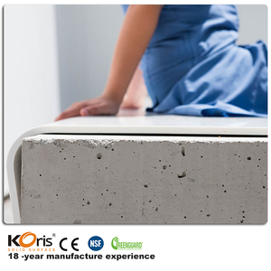 Panel de pared de superficie sólida acrílica Fabricación artificial Piedra Gran losa Proveedores Fabricación