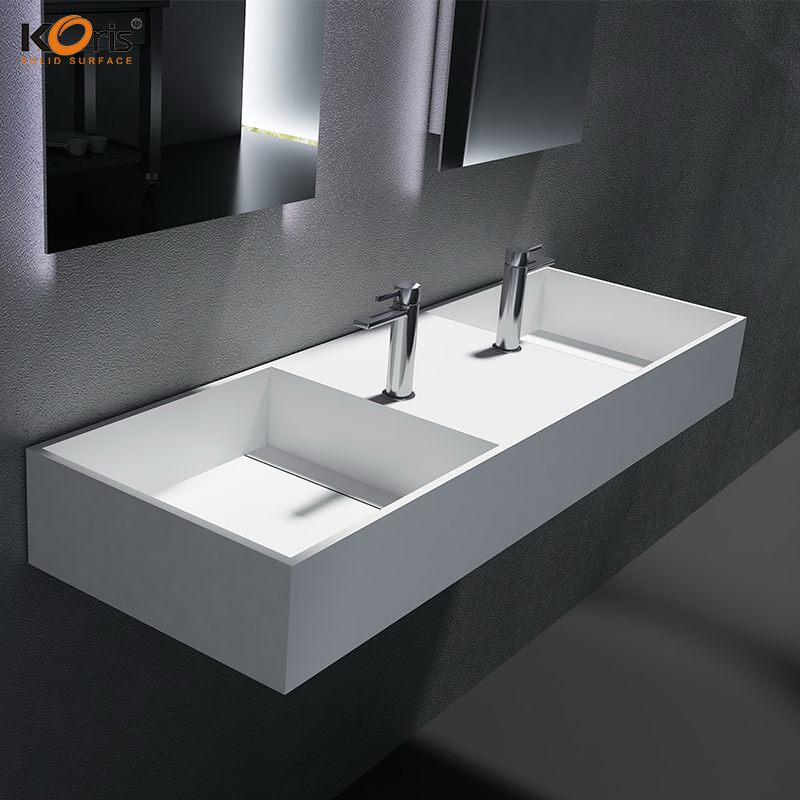 Fregadero de acrílico Fregadero de baño de superficie sólida