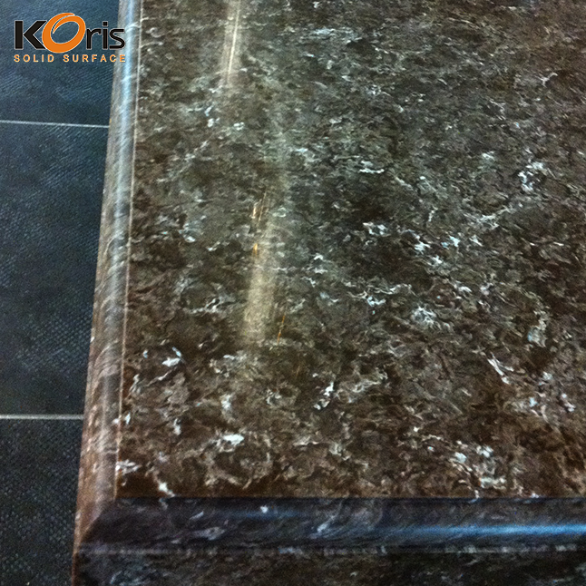 Koris acrylic solid surface / luxury kitchen countertops/ artifical marble slabs