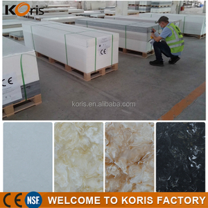 Precio barato Cocina Colores decorativos Mármol artificial Acrílico Hoja de superficie sólida