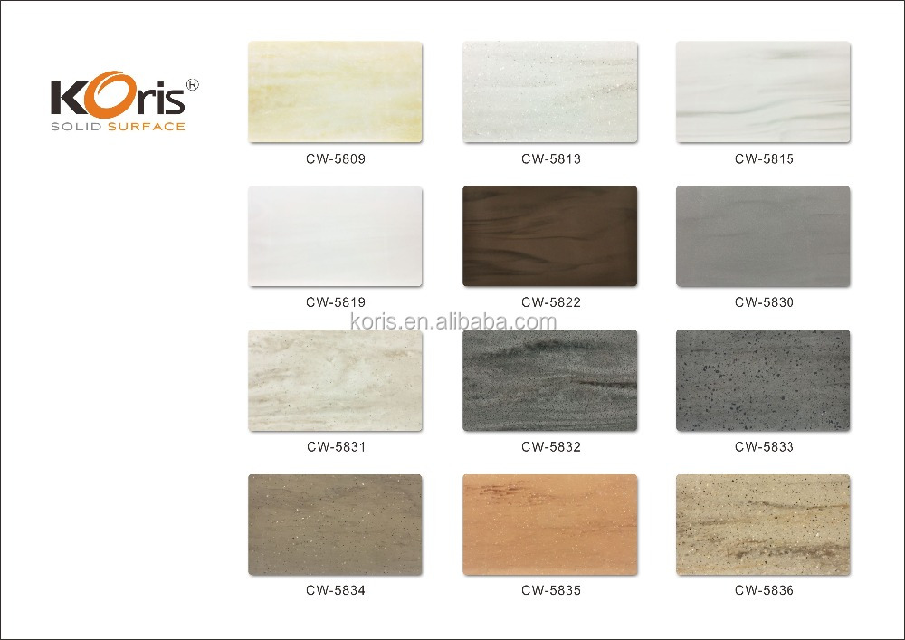Color de veteado de superficie sólida Koris