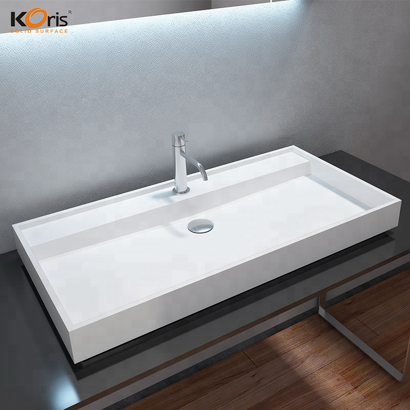 Fregadero de cocina de material acrílico de diseño de moda