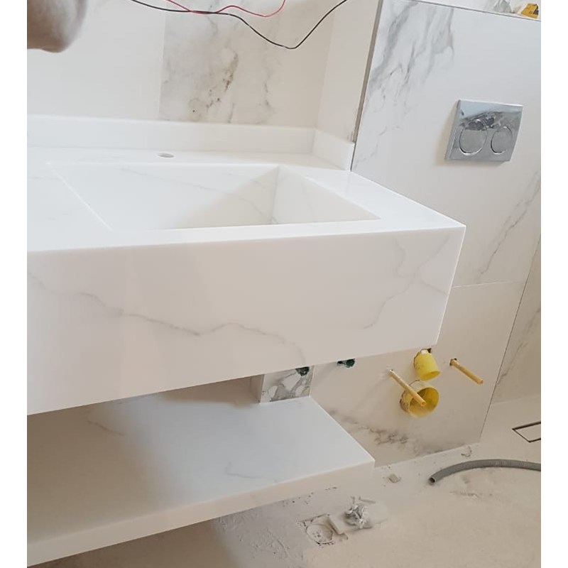 Koris Solid Surface Marble Sheet Big Slab Acrylic Solid Surface Sheets For Counter Top Vanit