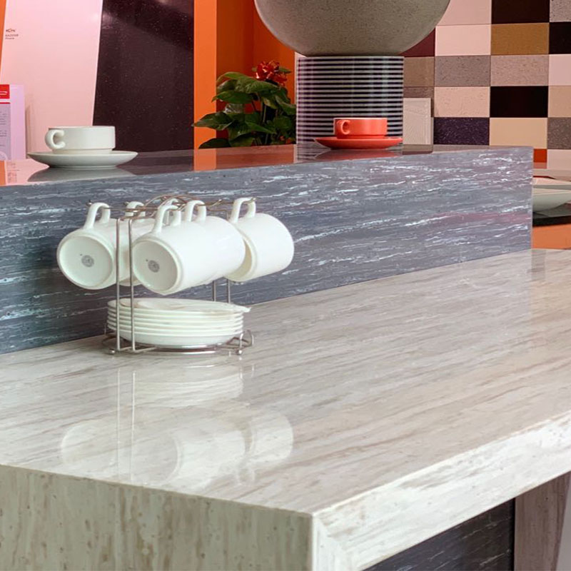 Personalice el lavabo de superficie sólida de acrílico de color / encimeras de cocina de piedra artificial